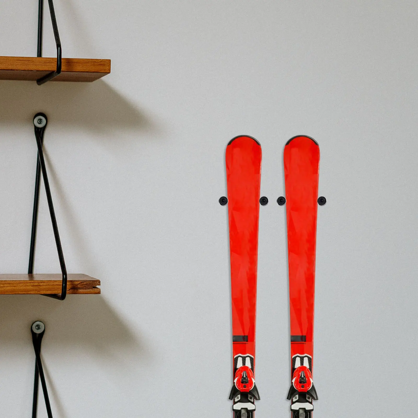 

2Pcs Ski Wall Mount Vertical Rubber Holder Bright Color Snowboard Rack Space Saving Storage Display Snowboard Wall Mount