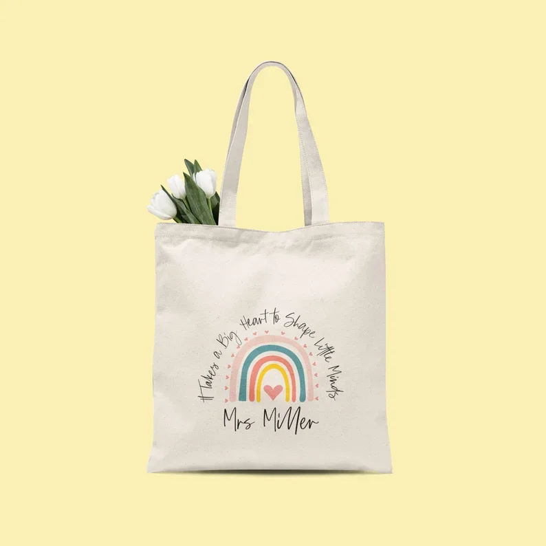 Personalized Teacher Tote Bag 