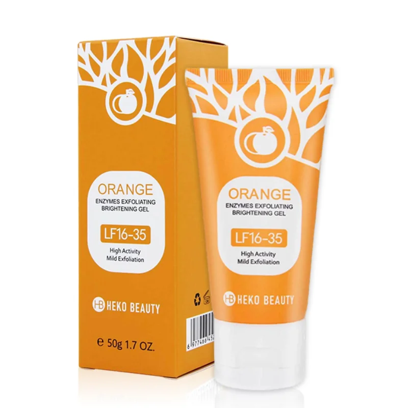 Orangenextrakt Peeling-Gel mit Niacinamid und Vitamin C Sanft Nicht-reizend Hydratisierend Nährend für Trockene Haut Tägliche Hautpflege