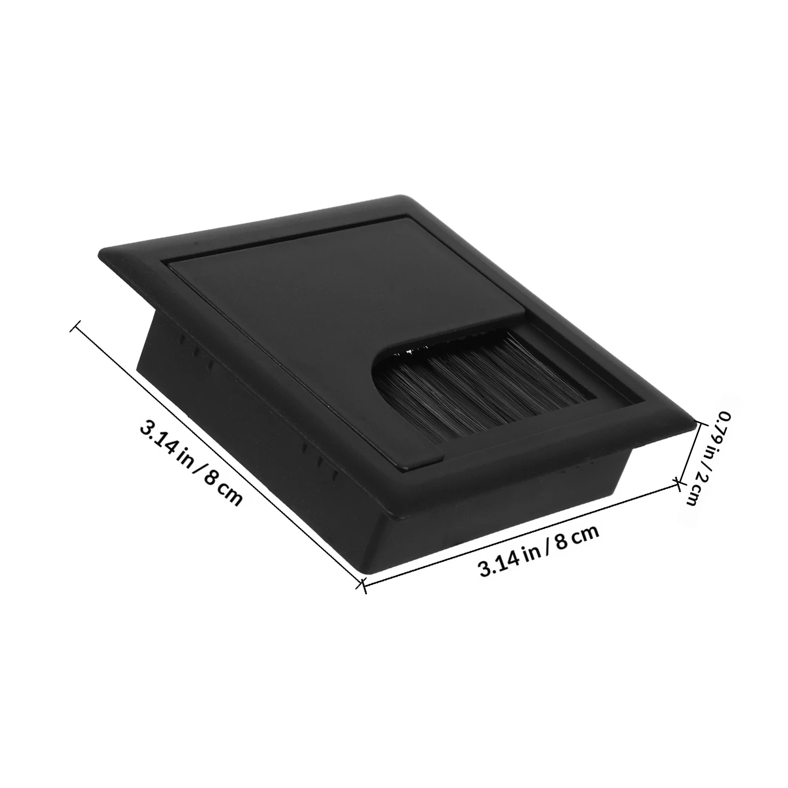 ฝาครอบร้อยสายไฟบนโต๊ะทำงาน 6 ชิ้น ขนาด 80x80 มม. ทำจากพลาสติก ABS สำหรับจัดการสายไฟในสำนักงาน บ้าน โต๊ะคอมพิวเตอร์