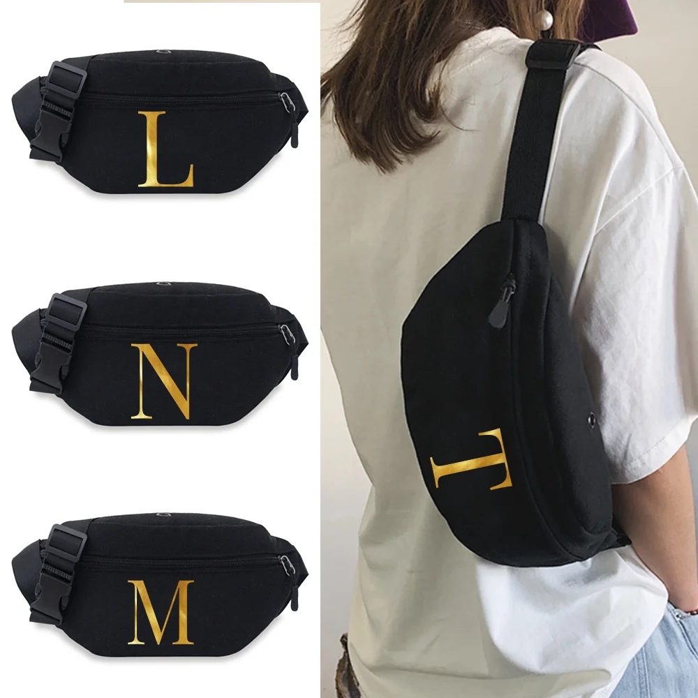 

Men's Waist Bag Fashion Fanny Pack Chest Pack Outdoor Sports Crossbody Bags Casual Women's Travel Letter Pattern Waist Packs