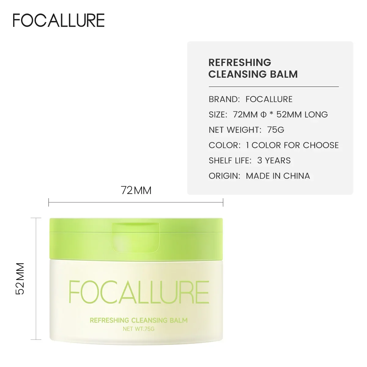 Picture 7: Refreshing Cleansing Balm 75g Deep Clean Moisturizing Makeup Remover Balm For Sensitive Skin Hot Sale