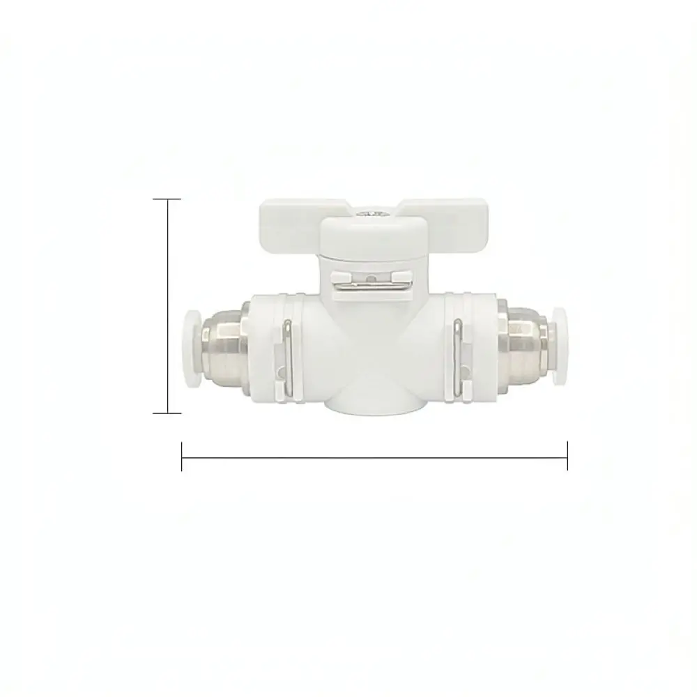 Manual Pneumatic Valve Quick Release Connector Air Tube Fitting Push To Connect Flow Controller For Industrial System Piping
