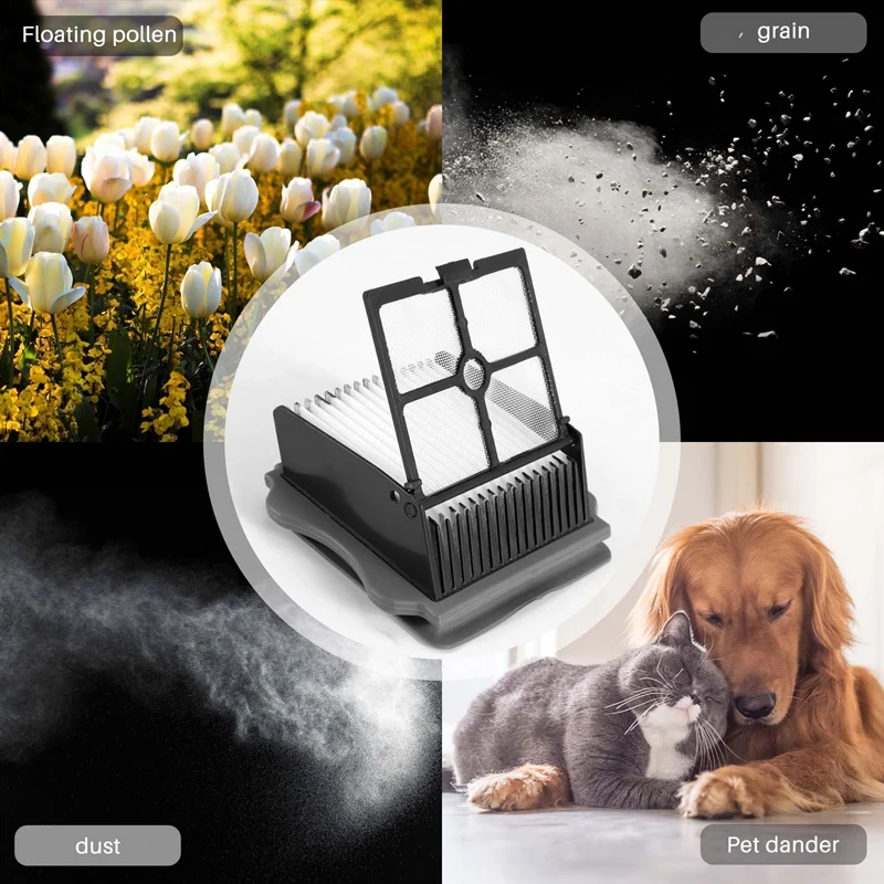 Filtre HEPA pour aspirateur sans fil Tineco Ifloor PLUS, remplacement pour aspirateur sur sol dur, Pound, 6 pièces