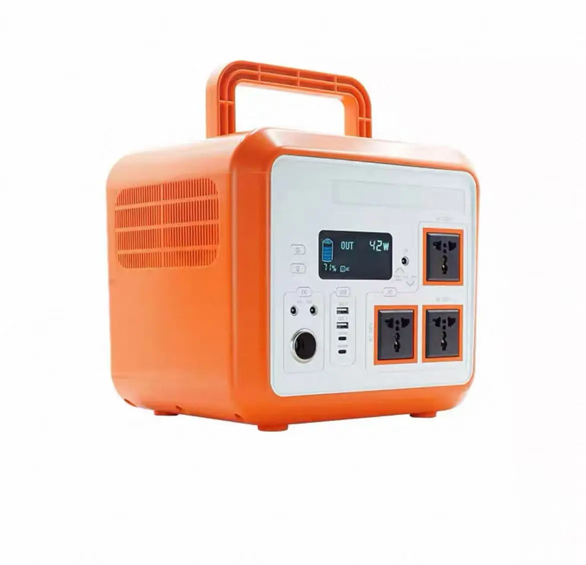 

Large Capacity 1500W Portable Power Station Solar Panel Flashlight LiFePO4 Battery 220V Emergency for Outdoor Self-Driving Tours