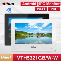 Dahua WiFi 7-calowy monitor wewnętrzny z systemem Android Wideodomofon Ekran dzwonka Kamera IP System bezpieczeństwa VTO VTH5321GW-W Karta SD PoE