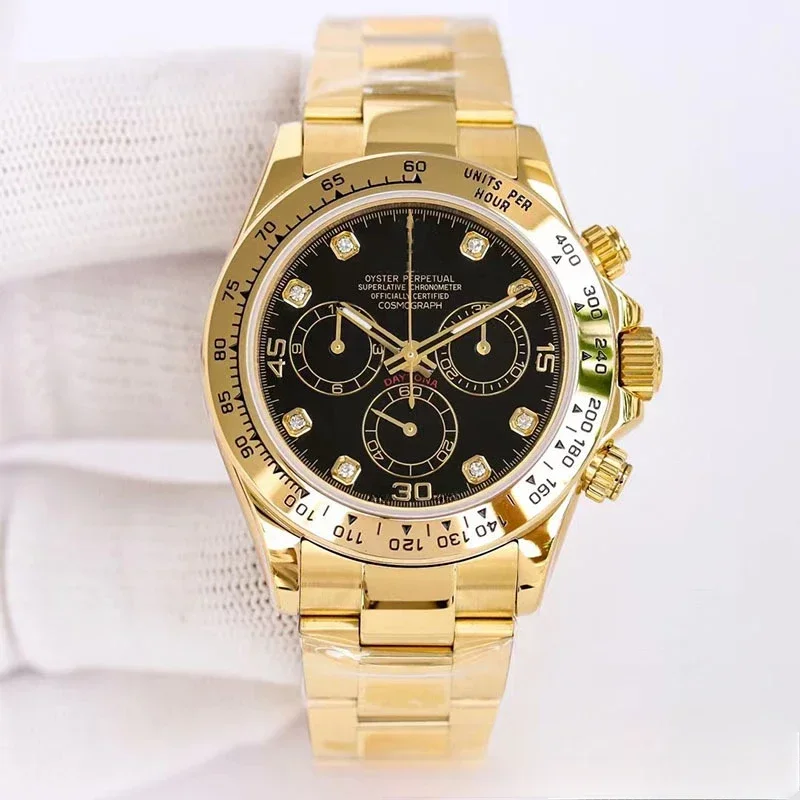 Fine Gold Panda Daytona Series Fully Automatic Mechanical Movement Men\'s Luxury and Distinguished Watch Automatic Watch Men