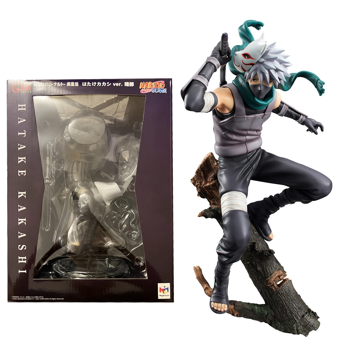 23CM Anime Naruto Hatake Kakashi Statue PVC Action Figure Naruto Shippuden Kakashi Figurine Collectible Model Toy