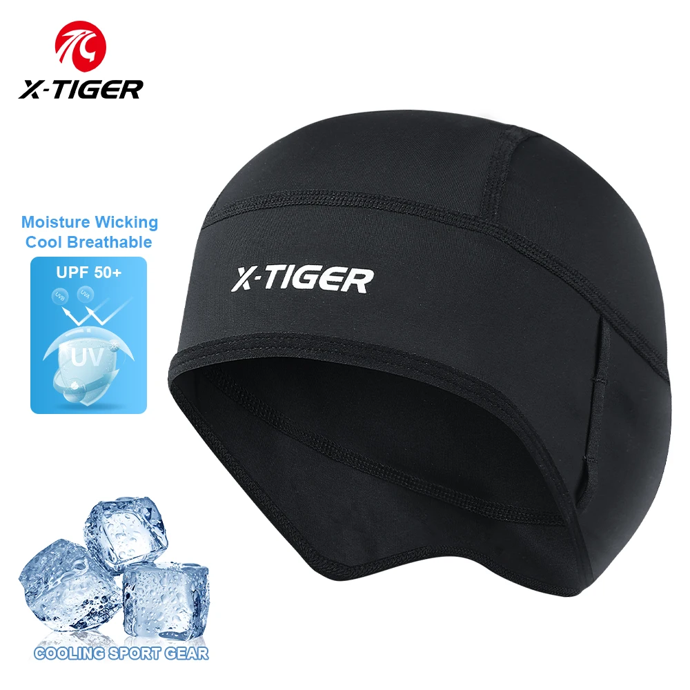 X-TIGER Cooling Skull Cap Helmet Liner Sweat Wicking Cycling Running Hat for Men Women Fits Under Helmets MTB Cycling Headwear