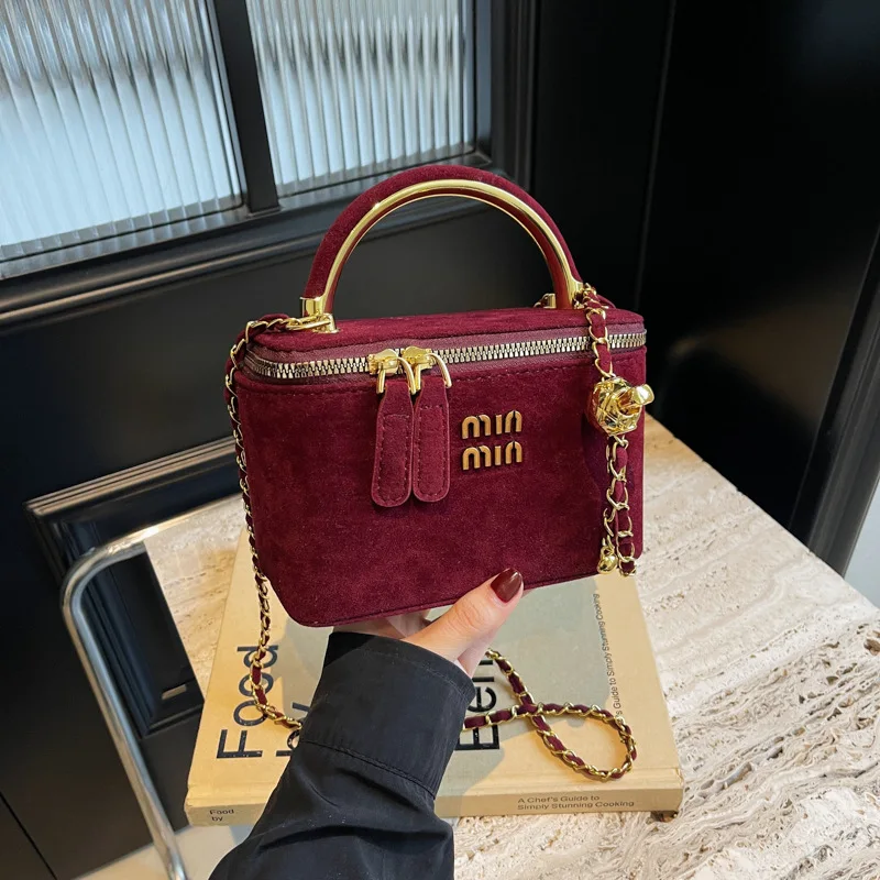 

2025 Women's Luxury Mini Box Bag - Convertible Top Handle Crossbody Purse Chic Versatile for Daily Use