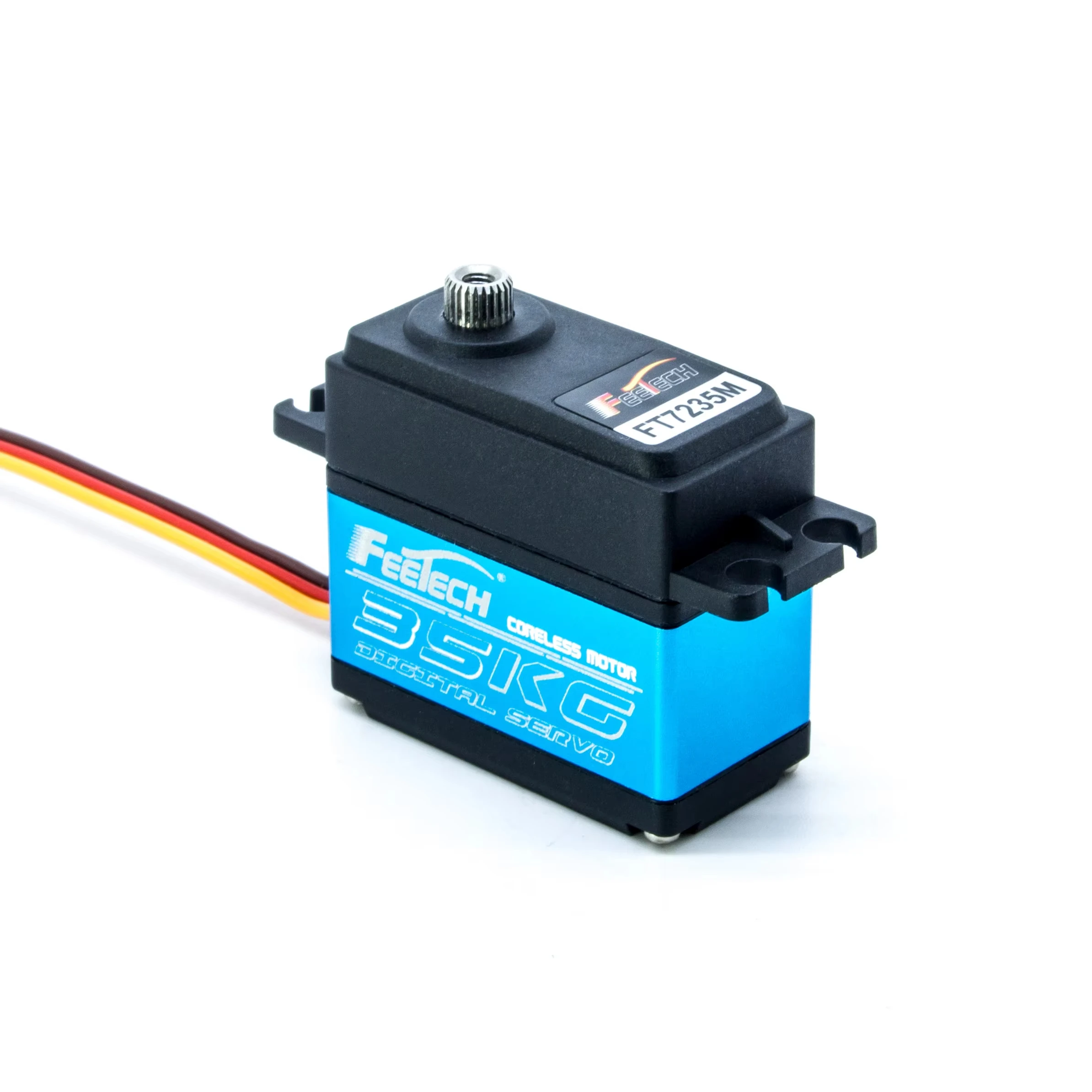 

Сервопривод Feetech FT7235M HV безколлекторный, 30 кг, водонепроницаемый, полностью алюминиевый корпус, цифровой RC сервопривод со стальными шестернями для игрушек, робототехники, захватов-когтей