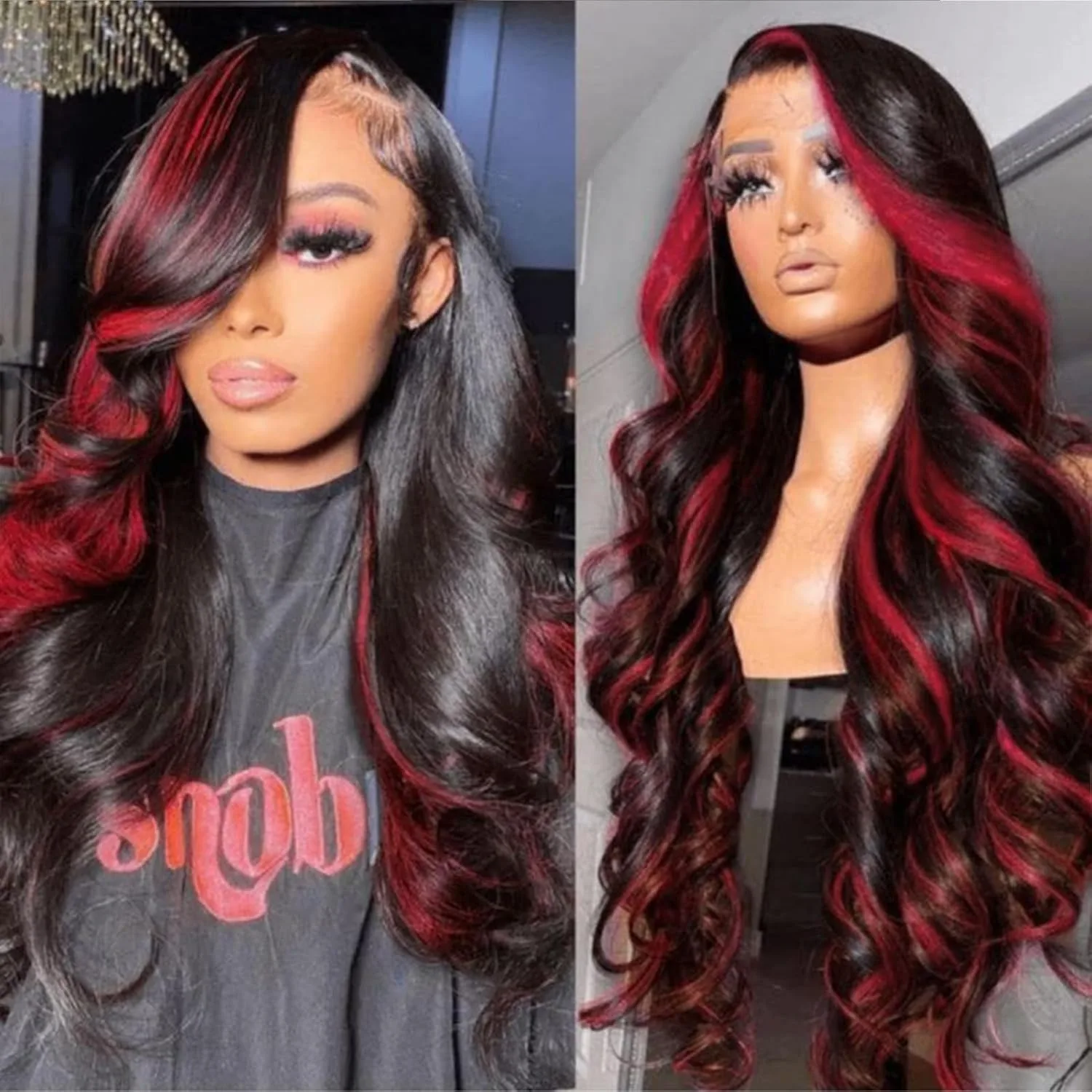 99j-red-black-omber-black-with-red-highlight-5x5-lace-frontal-closure-body-wave-human-hai-wig-brazilian-remy-hair-glueless-wigs