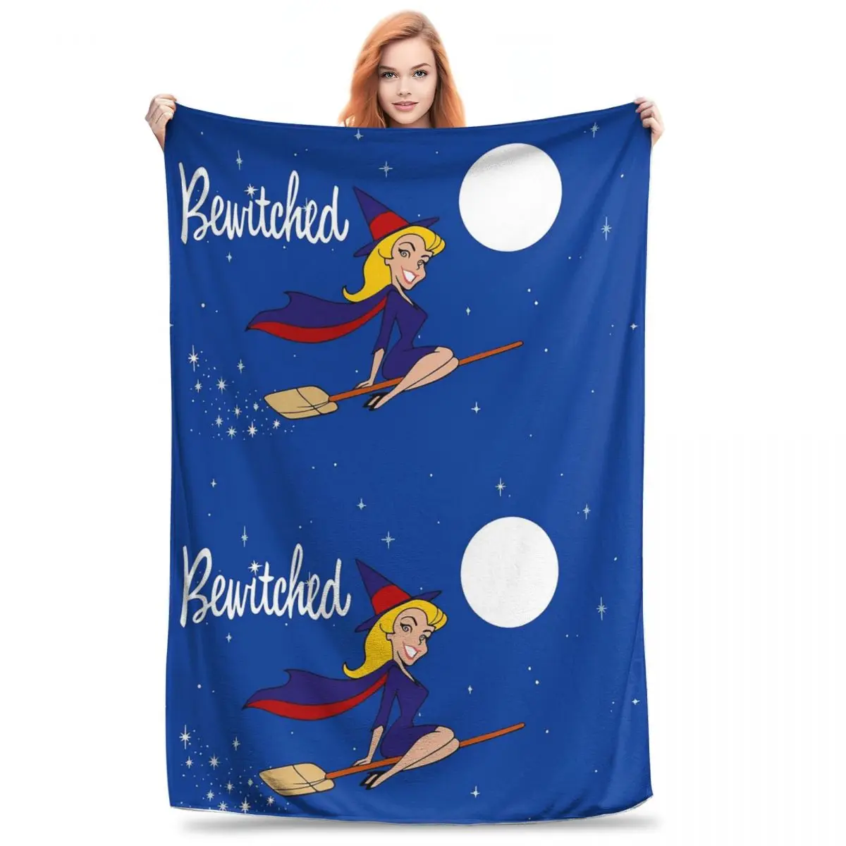 Bewitched 60s Ret Blanket Fleece Super Soft Throw Blankets Sofa Throw Blanket For Couch Bedding Outdoor Throws Bedspread Quilt