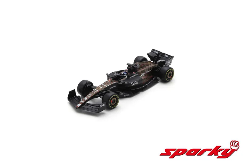 Spark 1:64 Alfa Romeo F1 Team Stake C43 No.77 / No.24 Las Vegas GP 2023 Diecast Model Car