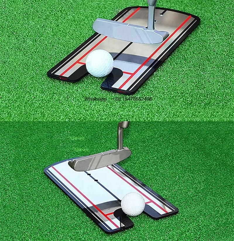 

Portable Custom Logo Golf Putting Alignment Mirrors Train Your Swing Trainer for Practice Training