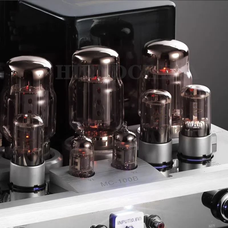 Yaqin真空管アンプ、純粋な電力、トライオード、ウルトラ、kt88 x 4、12ax7、ecc83 x 2、6n8p、6h8c x 4、負荷インピーダンス4Ω-8Ω 、MC-100B