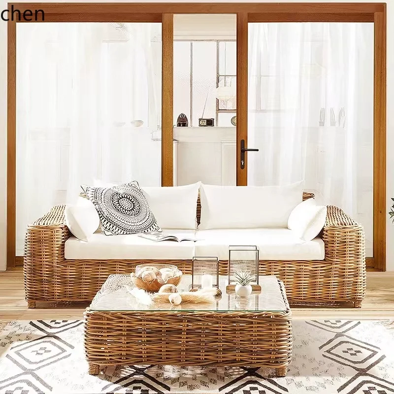 Wl Rattan Sofa Outd…