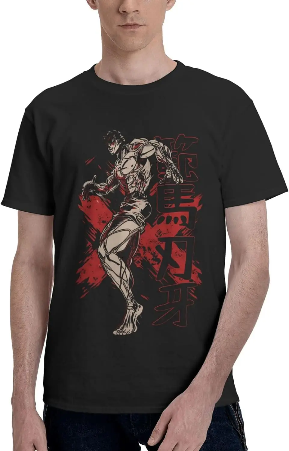 

Anime Baki The Grappler T Shirt Boy's Summer Manga Round Neck T-Shirts Casual Short Sleeves Tee