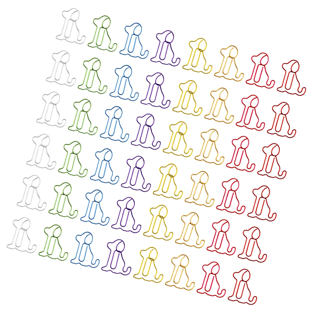 

100 Pcs Mini Paper Clips Paper Clip Bookmark Cute Animal Shaped Book Clamps Cartoon Bookmarks Mini Office Supplies