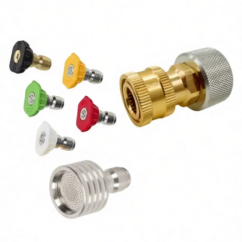 Adjustable Garden Hose Adapter 3 4 GHT Thread To 1 4 Quick Connect Fitting For Car Wash Watering Irrigation Accessory