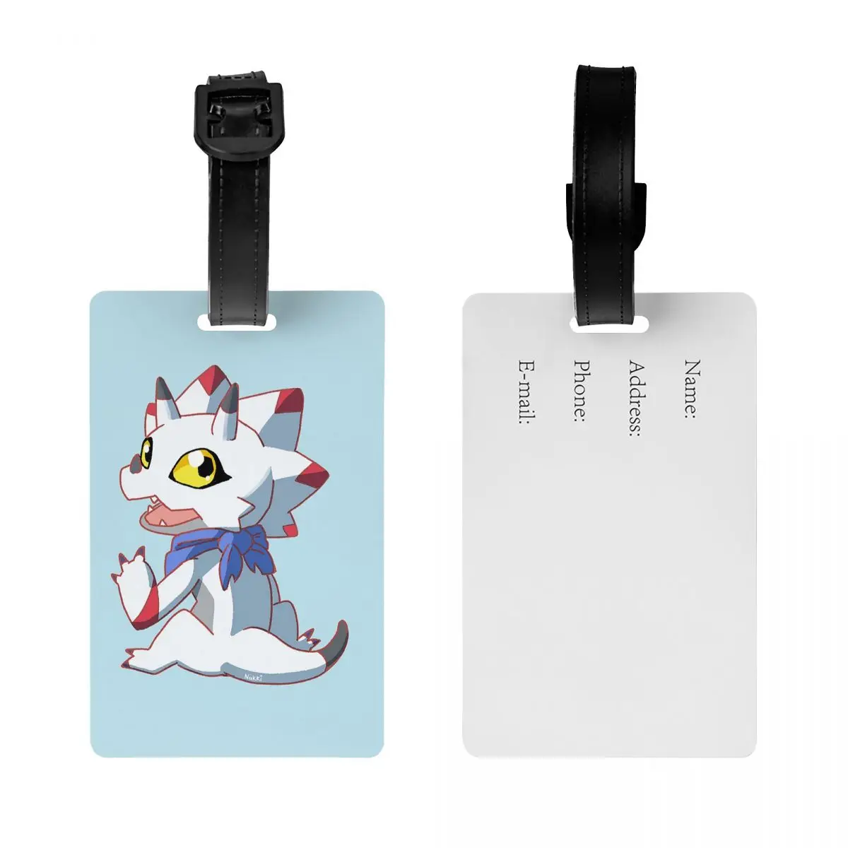 

Бирки для багажа Gammamon Digimon, аксессуары для чемоданов, бирка для ручной клади, держатель для этикеток, идентификатор, имя, адрес