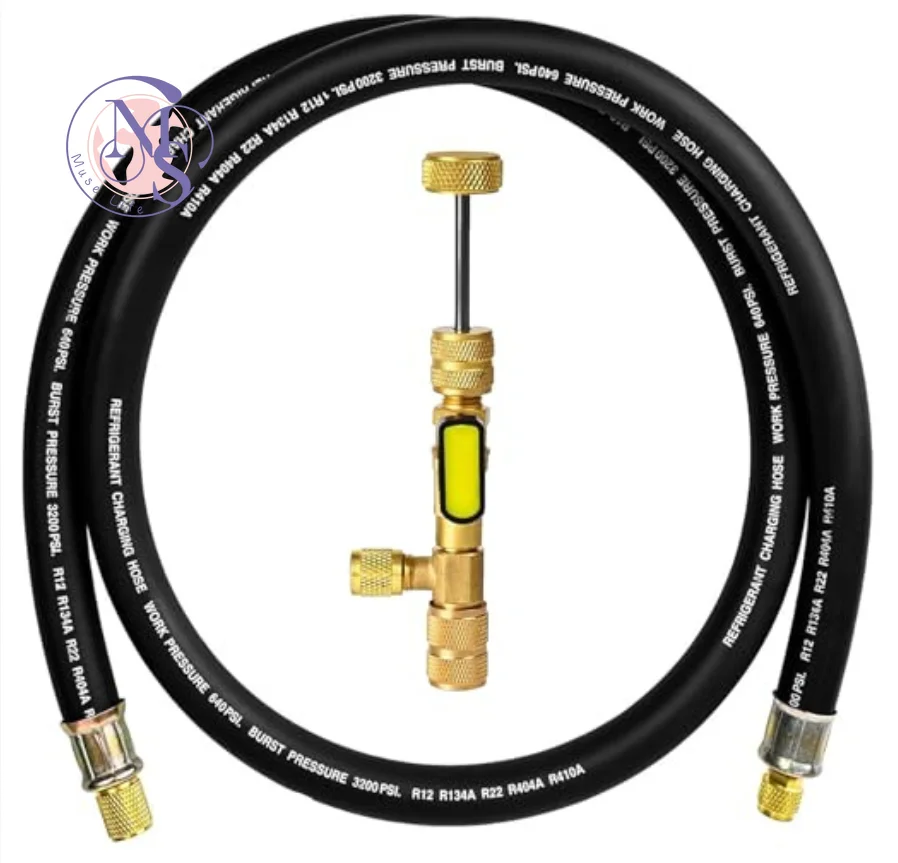 ZOCI-3/8 Diameter Vacuum Certified Refrigerant Hose, Hose 3/8 x 1/4