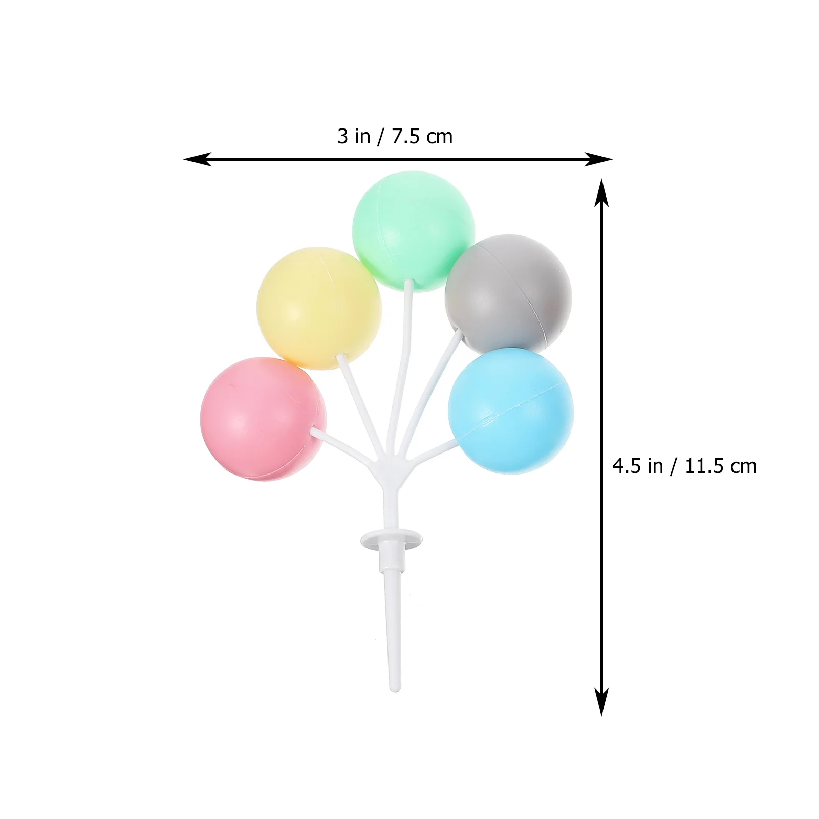 

12Pcs Cute Balloon Cake Picks Ideal for Kids Parties and Creative Cupcake Toppers Cake Decoration Topper Cupcake Topper