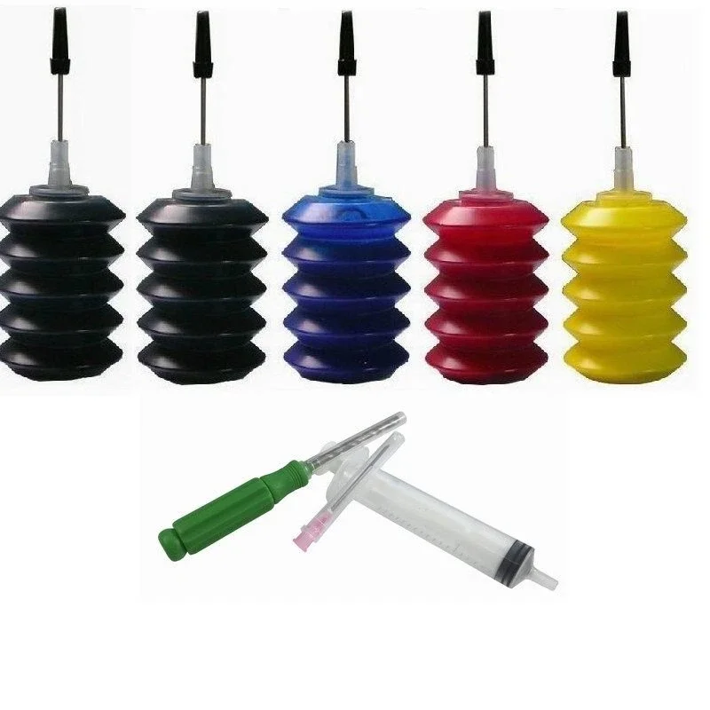

5X30ml Bottle Color Ink Jet Cartridge Refill Kit for Lexmark Printer Set
