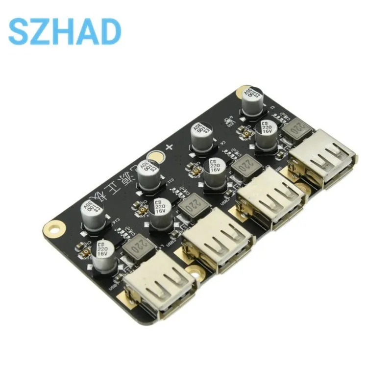 USB QC3.0 QC2.0 USB DC-DC Buck Converter Charging Step Down Module 6-32V 9V 12V 24V to Fast Quick Charger Circuit Board 5V