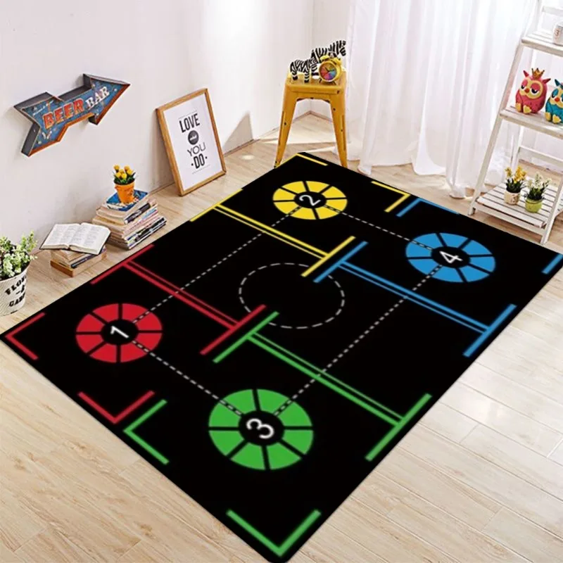 Kids Basketball Training Practice Mat Flannel Material Design Home Indoor Sports Soft Non Slip Floor Athletic Training Equipment