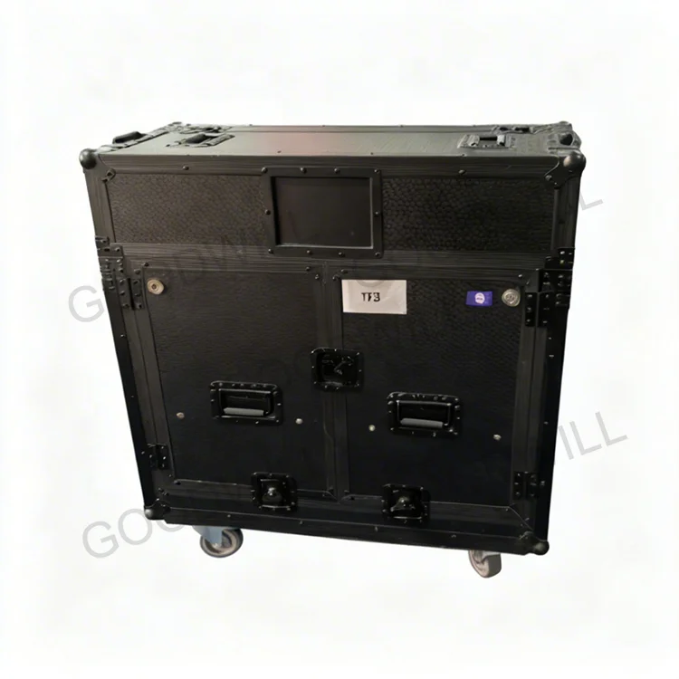 Flight Case with Aluminum Frame and Plywood, ATA Road Case Fit for YAMAHA TF3, Waterproof Hydraulic Flip Custom Audio Case