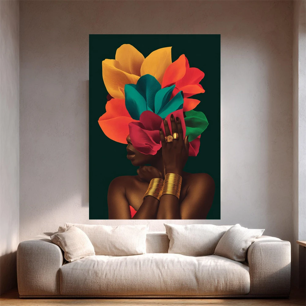 Vibrant Floral Headpiece Canva - Ethnic Modern Fashion 评论和价格
