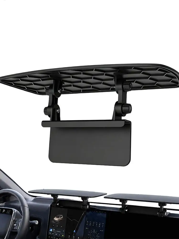 Car Center Console Screen Sun Visor Anti-Glare Shield for Navigation Display Adjustable GPS Sun Shade Cover Protector for Sedans