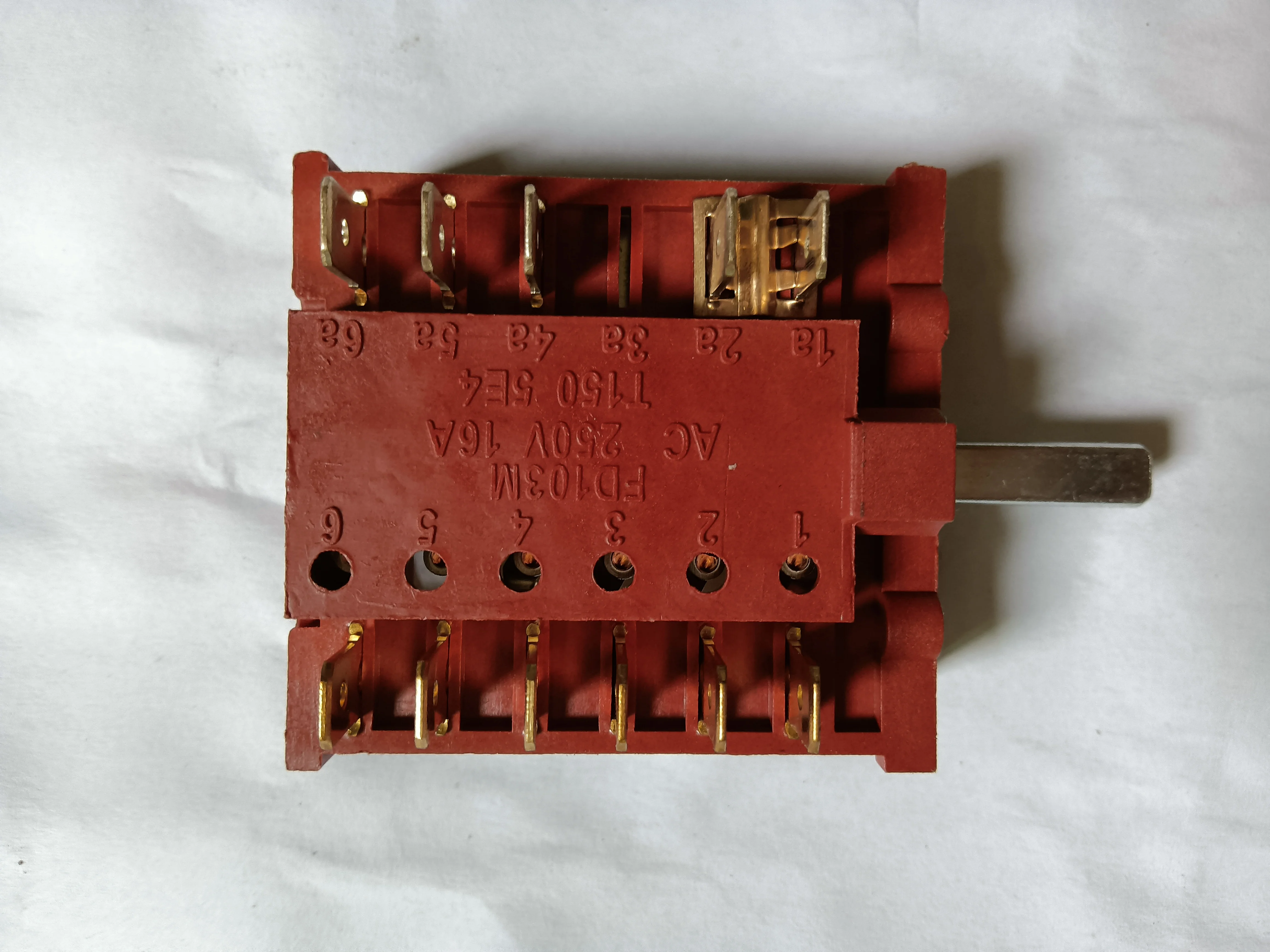 1pc FD103M Oven Rotary Switch 6+O