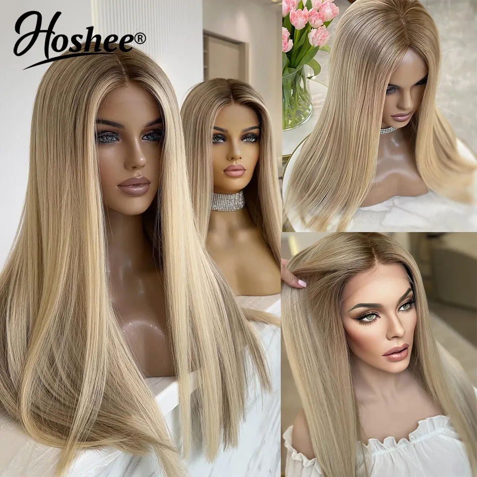 

13x4 Highlight Ash Blonde Lace Front Human Hair Wig 613 Honey Blonde Colored Lace Wigs 100% Human Hair Brazilian Remy Hair Wigs