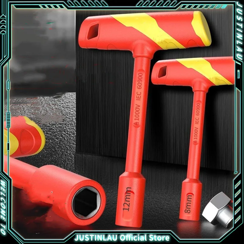 1 шт. LAOA VDE Т-образный торцевой ключ CR-V 4-14 мм шестигранный ключ изолированный шестигранный отвертка торцевой ключ устойчивый к напряжению 1000 В