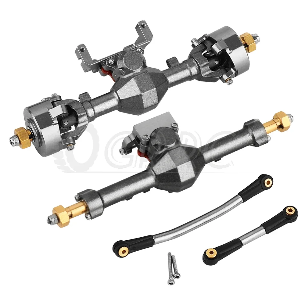 Nowa ulepszona przednia tylna prosta oś ze stopu aluminium do 1/24 RC Axial SCX24 C10 90081 AXI00002 AX24 Ford Bronco AXI00005 Część