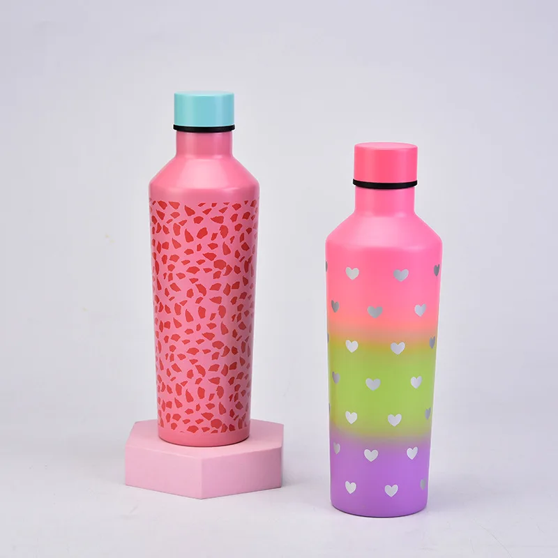 

500ml Portable Thermos Cup 304 Double-layer Stainless Steel Small Mouth Vase Water Cup Fashionable Vacuum