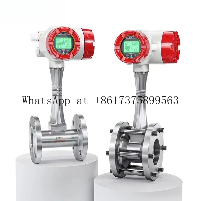 DN10-DN500 Oil LED Display Flowmeter Pulse Output ATEX Steam Flowmeter