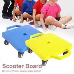 Playground Scooter Board Roller Universal Wheels Easy Control Seated Manual Scooter for Kids Skateboard