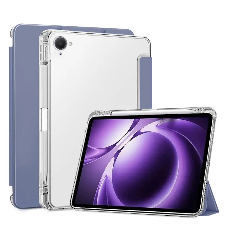 Shockproof Soft TPU Transparent Tablet Case for Xiaomi Redmi Pad 2 SE 9.7 Redmi Pad 2 9.7 inch 2026 with Pencil Holder