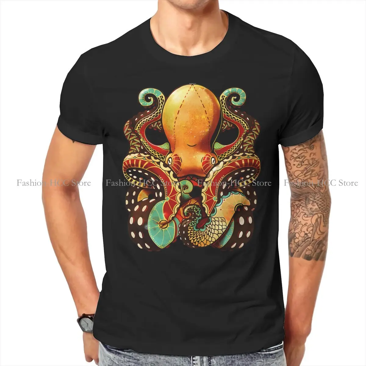 Octopus Original TShirts The Octopus Distinctive Homme T Shirt New Trend Tops Size S-6XL