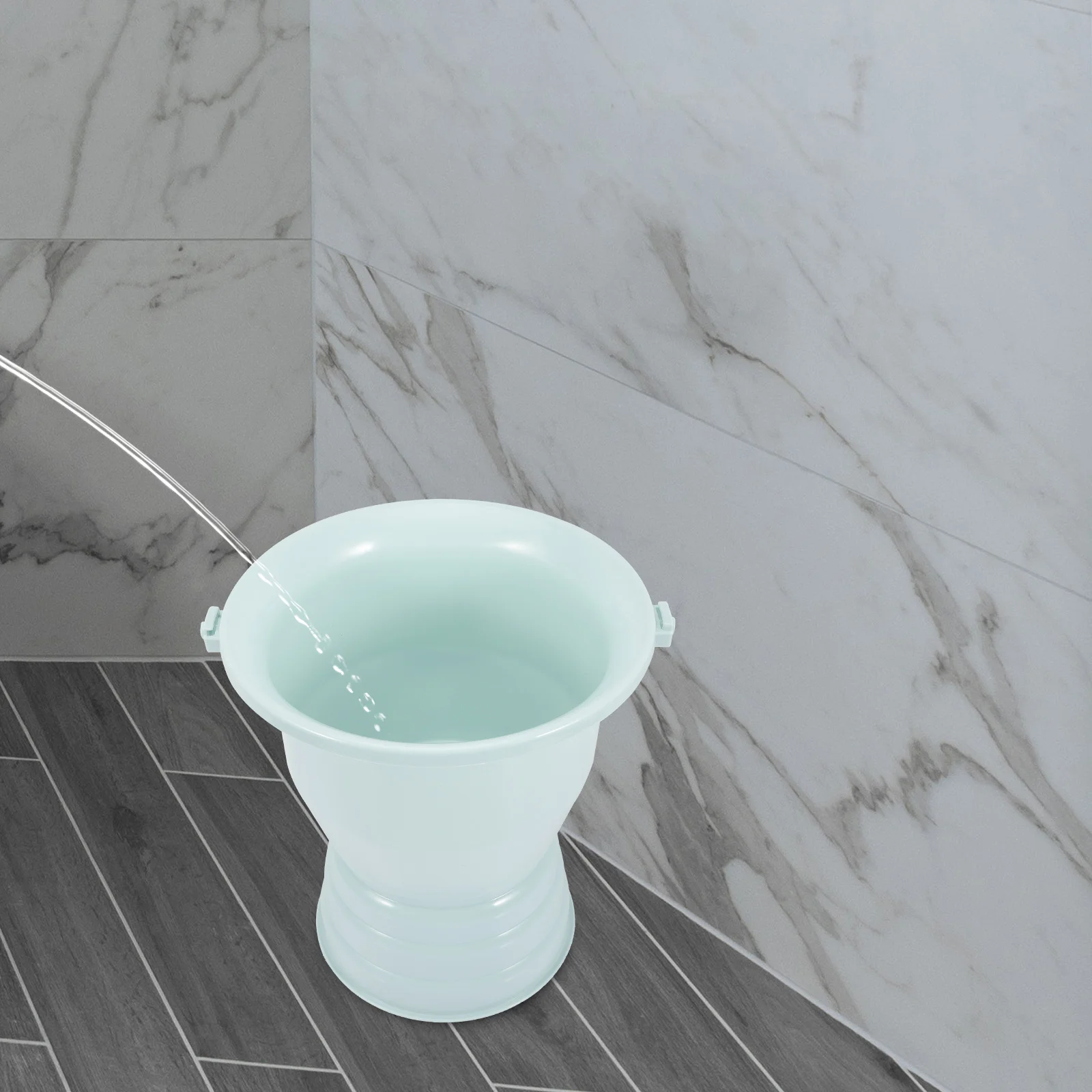 

Утолщенный пластиковый горшок с ручкой и крышкой, нескользящий, для домашнего использования, ночного использования, портативный туалет для пожилых людей