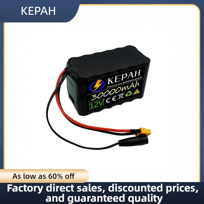 KEPAH 12V 3S6P 30Ah 18650 lithium battery pack built-in 30Ah high current BMS for spray and other equipment