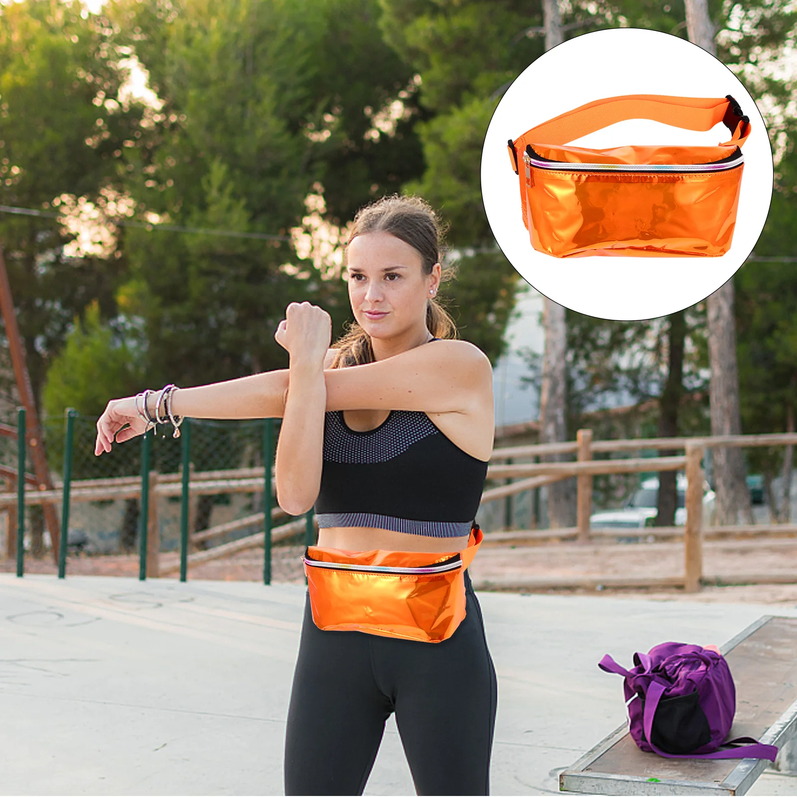 

1Pcs Premium Denim Chest Bag Adjustable Strap Waterproof Cross Body Waist Bag for Women Stylish Waist Fanny Pack