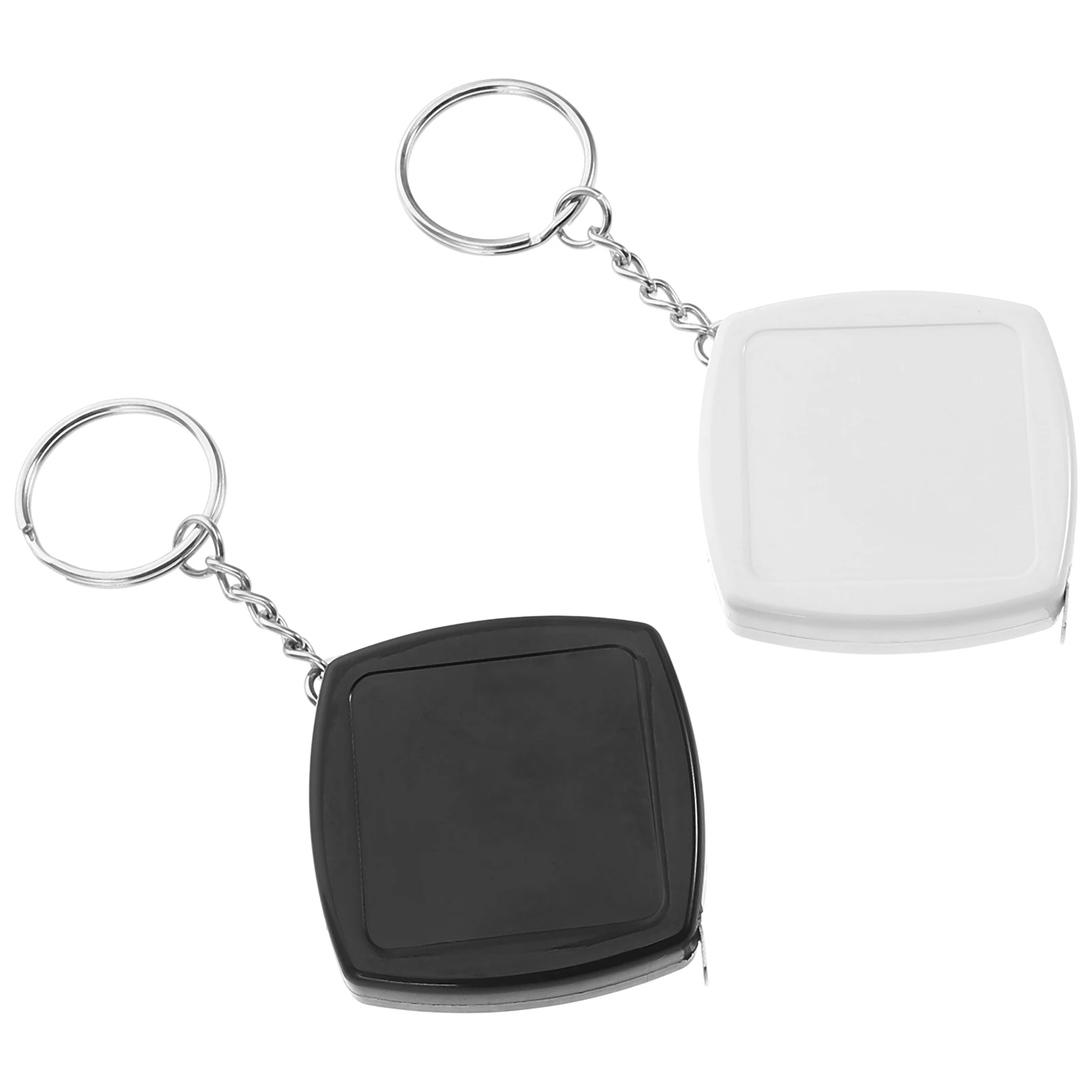 

2pcs Mini Measuring Tape Keychain Portable Pocket Steel Flexible 2m Compact Lightweight Tool for Home Office Travel Use