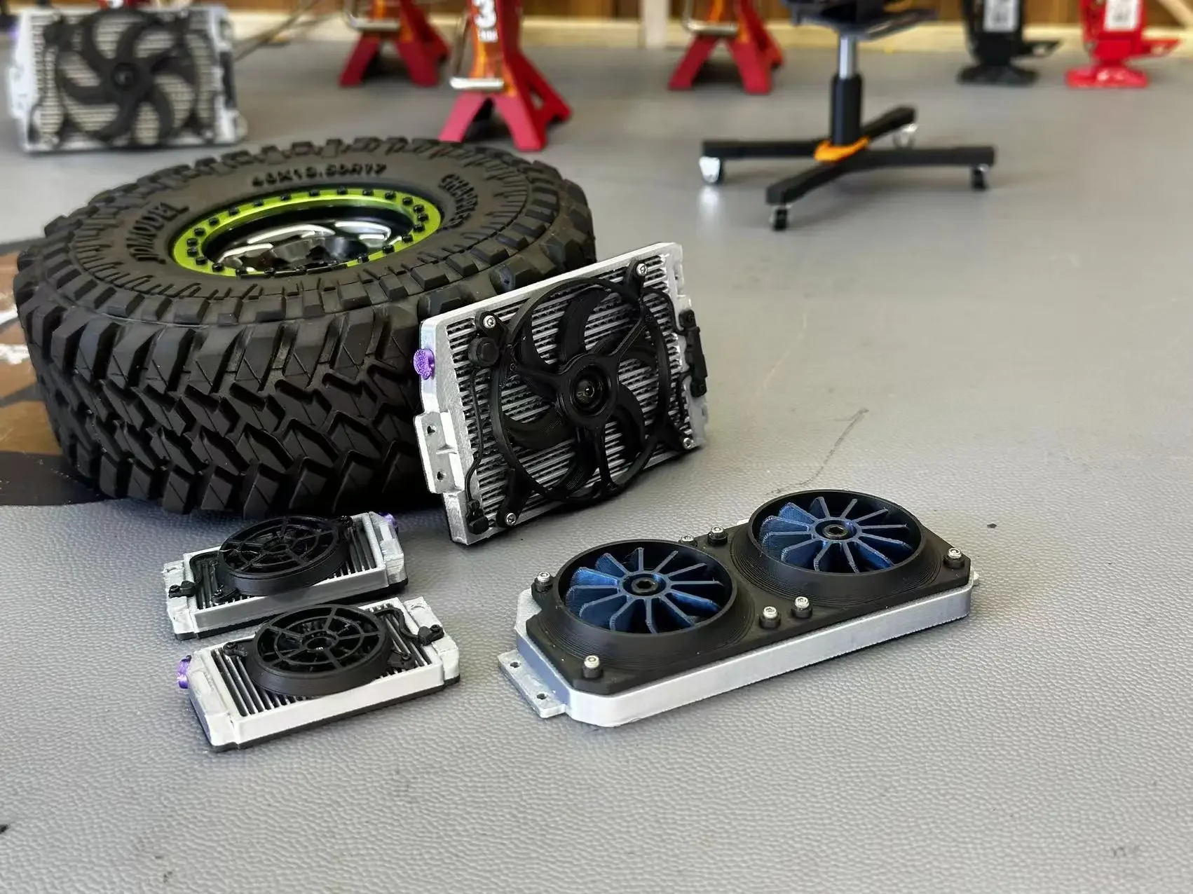 1 مجموعة محاكاة بالوعة الحرارة نموذج ل 1/8 1/10 RC الزاحف سيارة Traxxas TRX4 TRX6 SCX10 اكسسوارات