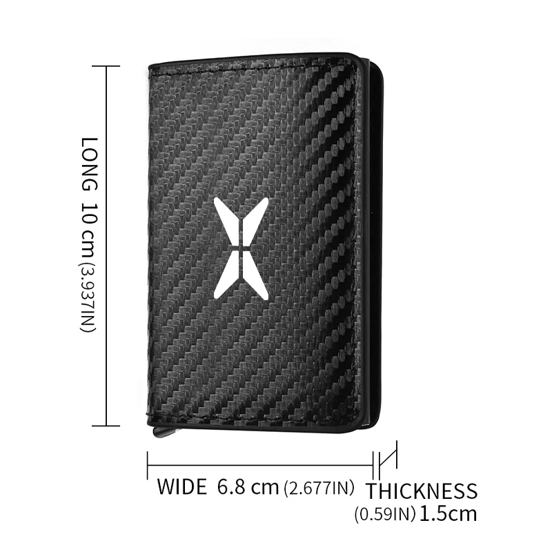 Car Rfid Wallets Automatic Pop-up Bank Credit Cardholder Case For Xpeng P7 G3 G3i G9 P5 X2 N5 F30 H93 Beta MONA M03 P7+ G6 G7 view 2