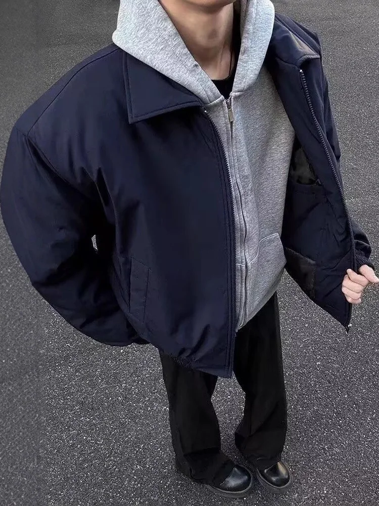 

Loose Men's MA Pilot Jaet American High Street Sle Baseball Coat Trendy Haome Outerwear Autumn Faion Polyester Fiber