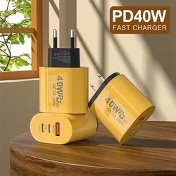 40W USB C Charger Quick Charge 3.0 USB Wall Charger PD Type C Phone Charger Power Adapter For Phone Mobile Phone Quick Charger